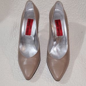 Charles Jourdan leather pumps neutral